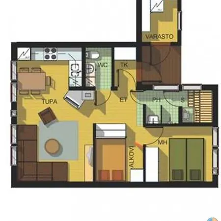 Apartm.teerela 2-5hlo Oma Sauna Apartamento *